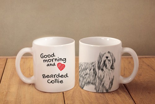 Bearded collie tasse en - bearded,