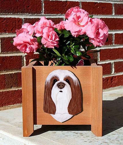 Pot fleurs bearded collie - de,