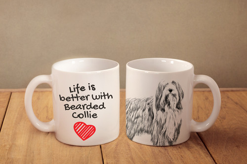 Bearded collie tasse - collie,