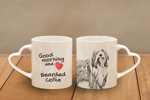 Bearded collie tasse avec - -,